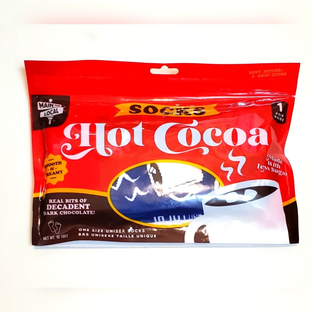 Hot Cocoa Adult Unisex Crew Socks Shoe Size OSFM